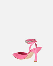 DORIS - scarpe con tacco il lycra rosa e gemme sul cinturino