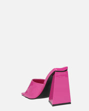 KAMELYA - scarpe con tacco squadrato in glassy viola