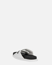 NUHA - sandali bianchi con chiusure in velcro