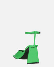 KUBRA - sandali con cinturino in ecopelle verde