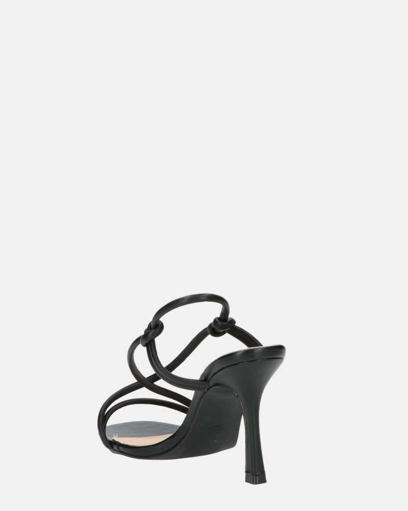 RAFA - sandales à talons en pu noir