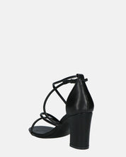 GEA - sandali con tacco in PU nero