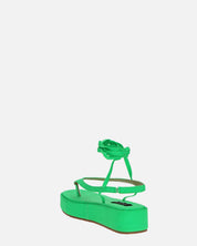 YULIYA - sandali platform verde