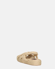 MARIYA - sandales en corde tressée beige