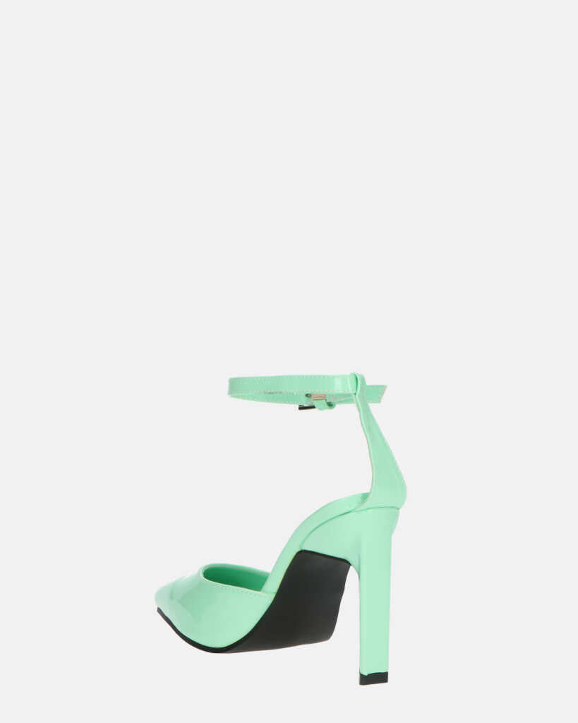 LUDWIKA - chaussures à talon et bride en glassy vert