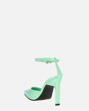 LUDWIKA - chaussures à talon et bride en glassy vert