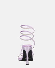 NORA - tacchi alti con spirale viola con gemme