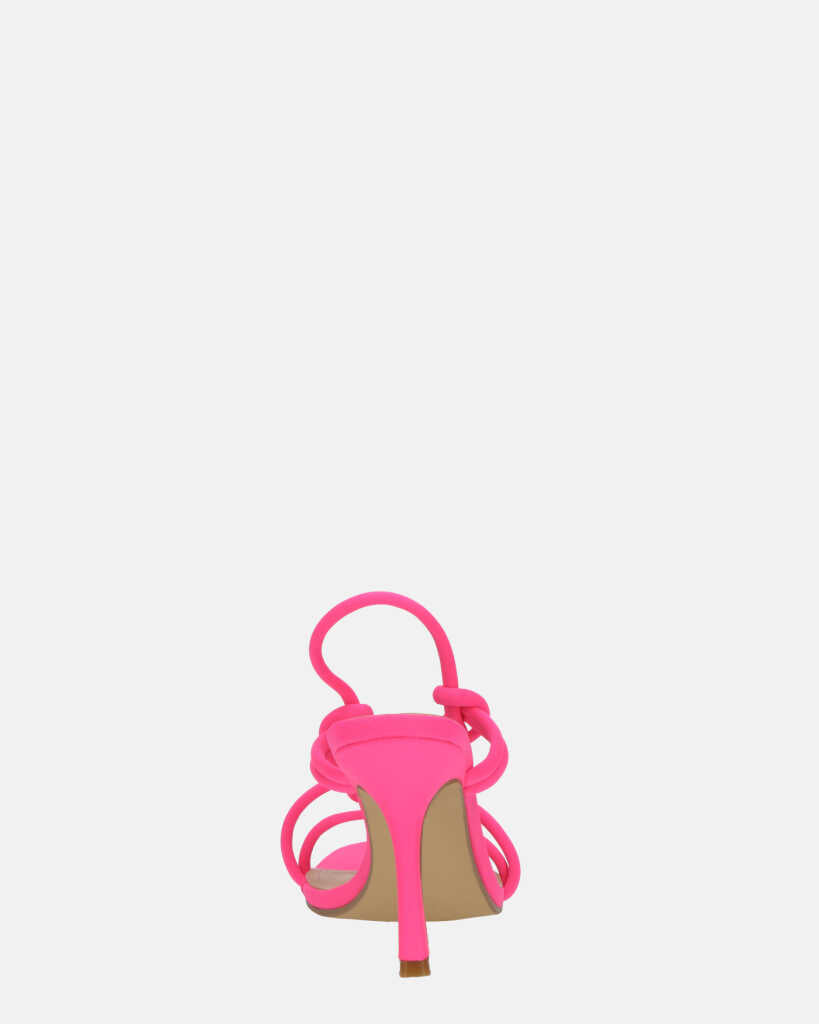 RAFA - sandali con tacco in lycra fuchsia