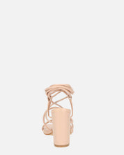 MARISOL - sandali con tacco beige con lacci