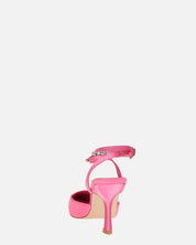 DORIS - scarpe con tacco il lycra rosa e gemme sul cinturino