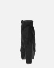 KYRA - stivaletto con tacco in camoscio nero