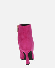 SMILLA - stivaletti in camoscio fucsia con cerniera
