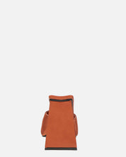 KAMELYA - sandali con tacco squadrato in lycra color rame