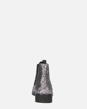 SOPHIE - stivaletto stile chelsea in glitter grigio