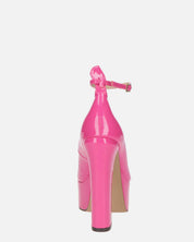SOLEIL - scarpe con tacco alto in glassy fuchsia