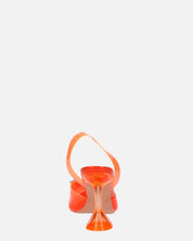 CONSUELO - tacchi in perspex arancioni con decorazioni in punta