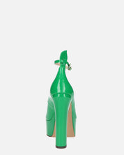 SOLEIL - chaussures à talons en vert glassy