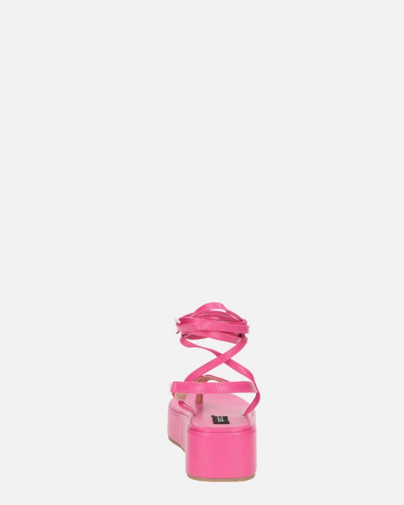 YULIYA - sandali platform fucsia