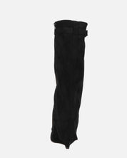FLAVIA - botte haute noire avec revers
