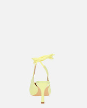 IOLE - escarpins talons aiguille lycra jaune
