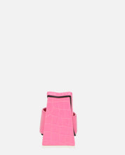 BUKET - sandali con tacco in rosa coccodrillo
