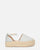 DELIA - sandalo platform in glitter argento