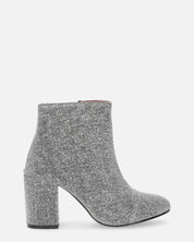 IRENE - stivaletto in glitter grigio